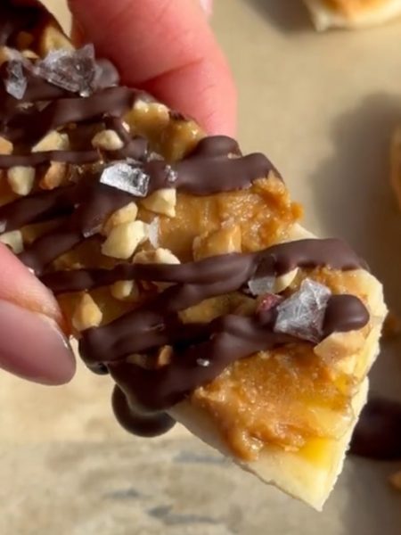 Healthy Snickers Bar Recipe (Frozen Banana Bites)